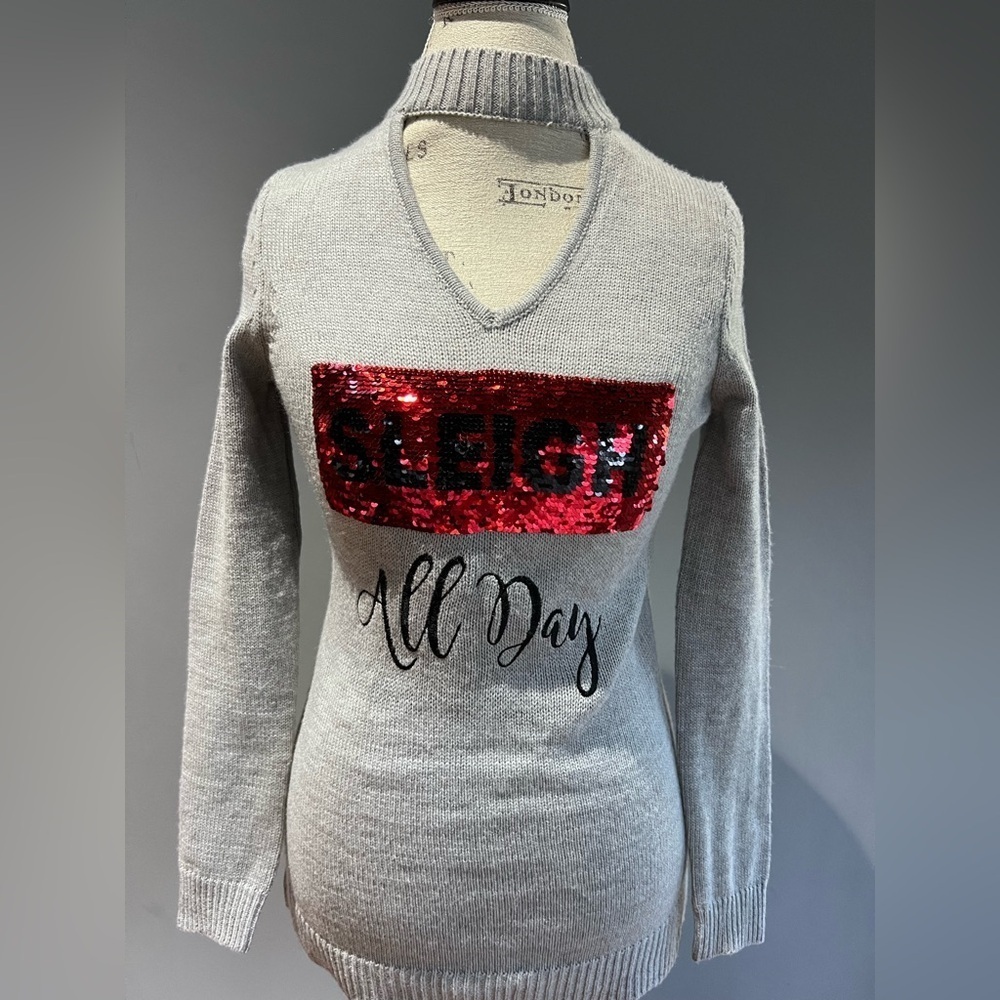 NWT Double Sided Sequins sweater size S. - Picture 4 of 8